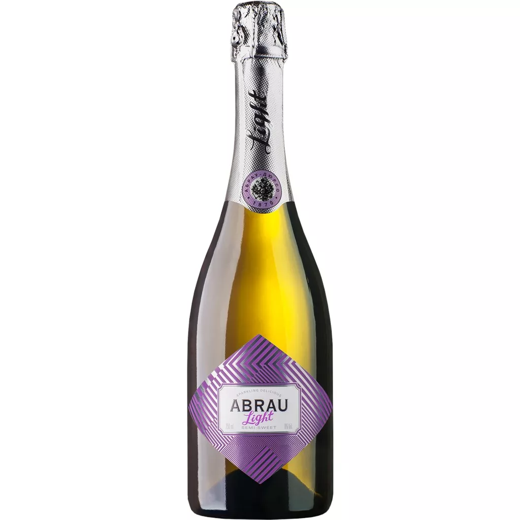 ШАМПАНСКОЕ ABRAU Light полусладкое (РОССИЯ) 0,75 ЛИТРА